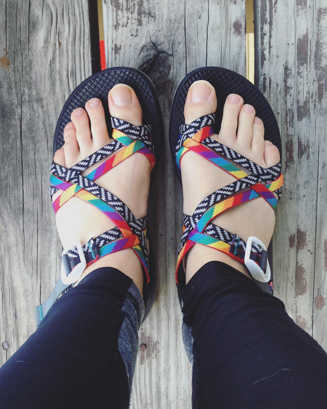 chacos with jeans